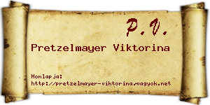 Pretzelmayer Viktorina névjegykártya